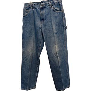 Vintage 90s Dickies Relaxed Fit Carpenter Denim Jeans 34 X 32 Cotton‎ Straight